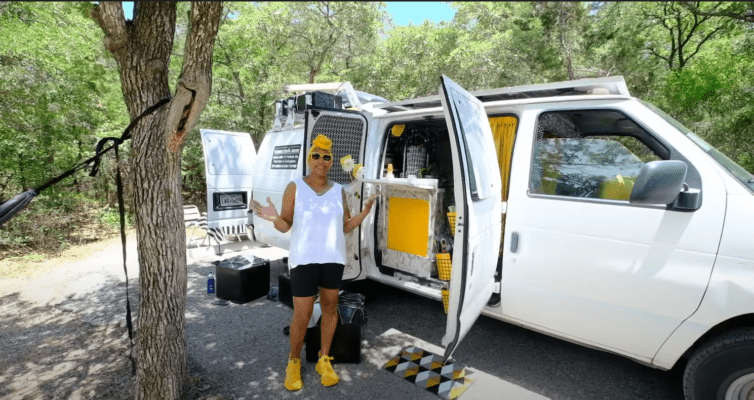 Homelessness to Vanlife - Her DIY Ford E-350 Cargo Van