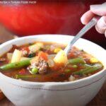 Vegetable Ground Beef Soup Recipe